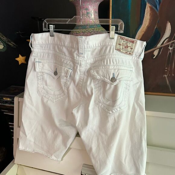 True Religion White Men's Jean Shorts 36 - Picture 9 of 16